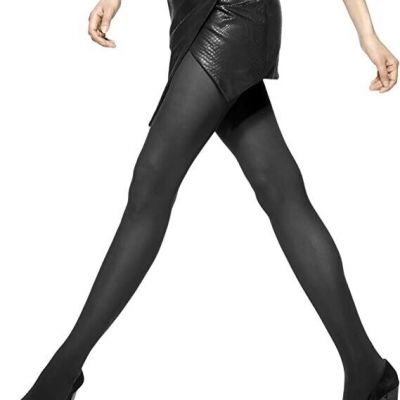 Hue Women's Opaque Control Top Tight, Black 1